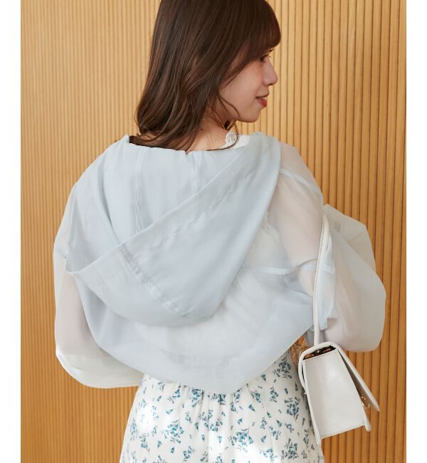  「シアーフードブルゾン」|シャツ・ブラウス|