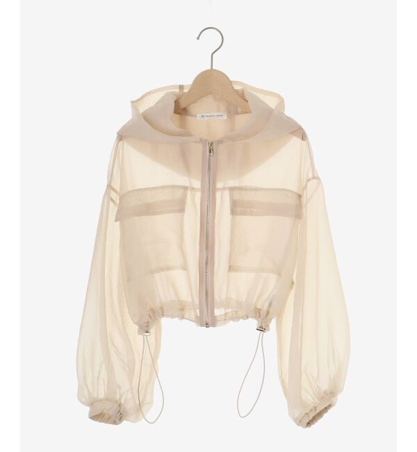  「シアーフードブルゾン」|シャツ・ブラウス|