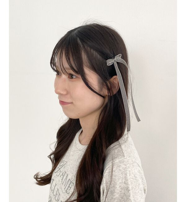  「ギンガムリボンヘアピンセット」|その他|