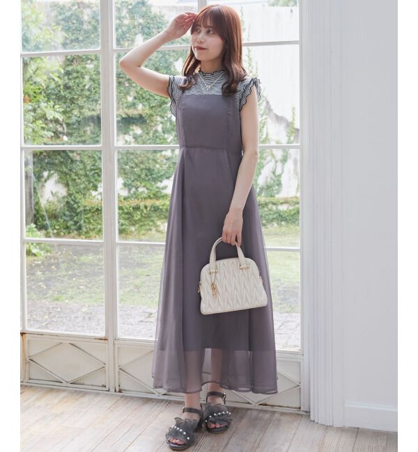  「ノースリフリルメロウリブトップス」|Tシャツ・カットソー|