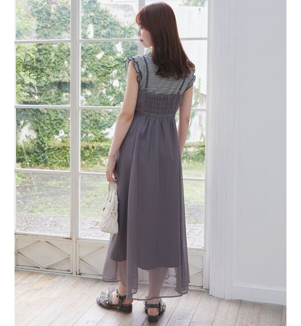  「ノースリフリルメロウリブトップス」|Tシャツ・カットソー|