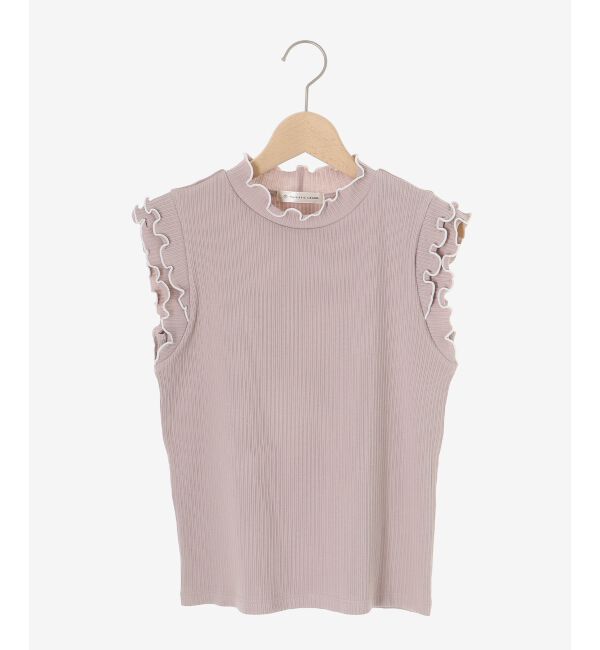  「ノースリフリルメロウリブトップス」|Tシャツ・カットソー|