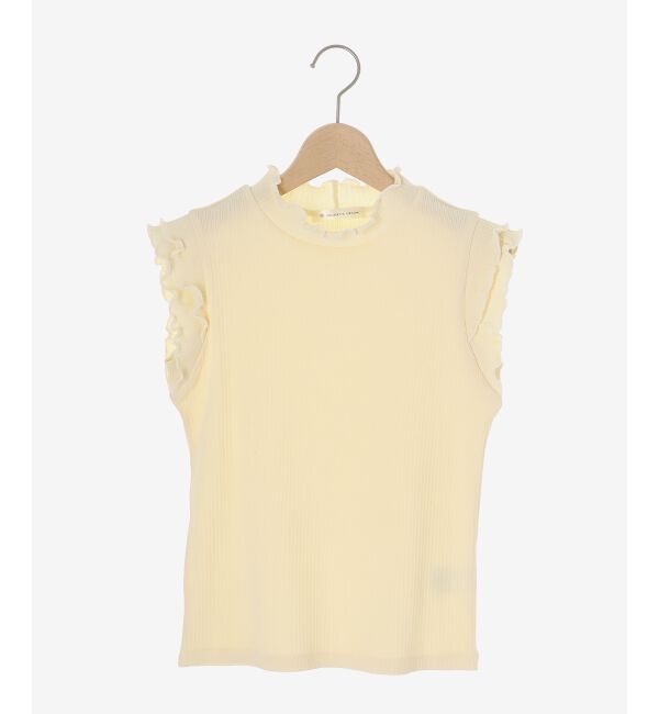  「ノースリフリルメロウリブトップス」|Tシャツ・カットソー|