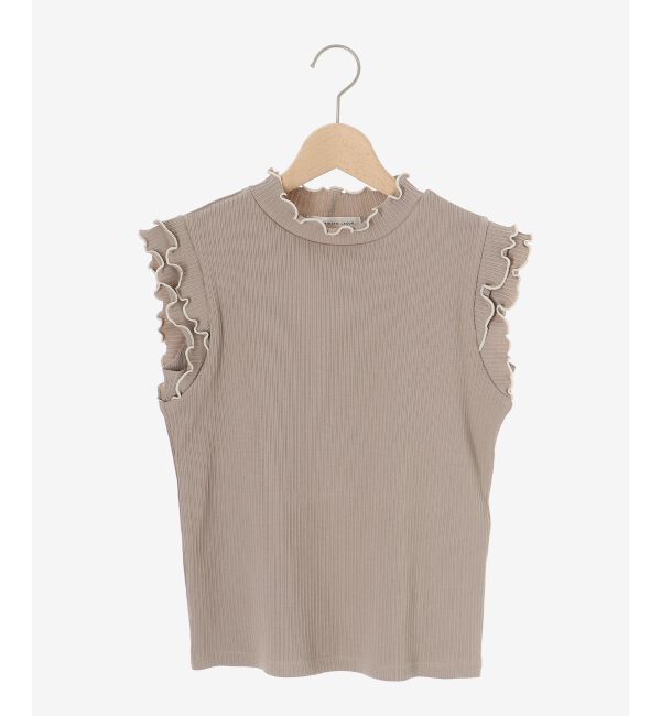  「ノースリフリルメロウリブトップス」|Tシャツ・カットソー|