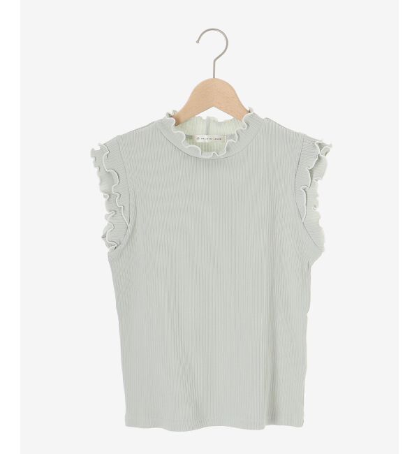  「ノースリフリルメロウリブトップス」|Tシャツ・カットソー|