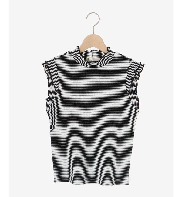  「ノースリフリルメロウリブトップス」|Tシャツ・カットソー|