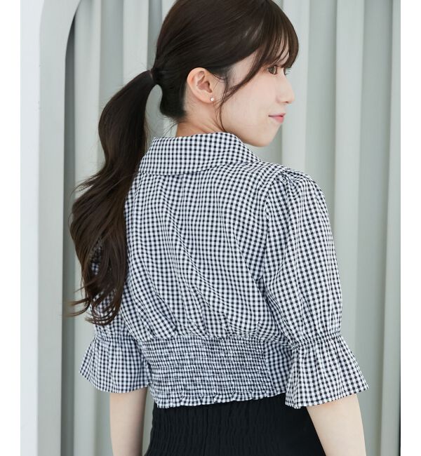  「デコルテオープンブラウス」|シャツ・ブラウス|