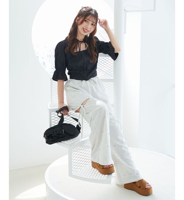  「デコルテオープンブラウス」|シャツ・ブラウス|