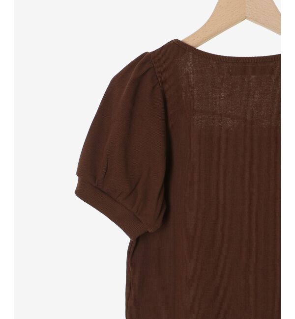  「ギャザードッキングカットトップス」|Tシャツ・カットソー|