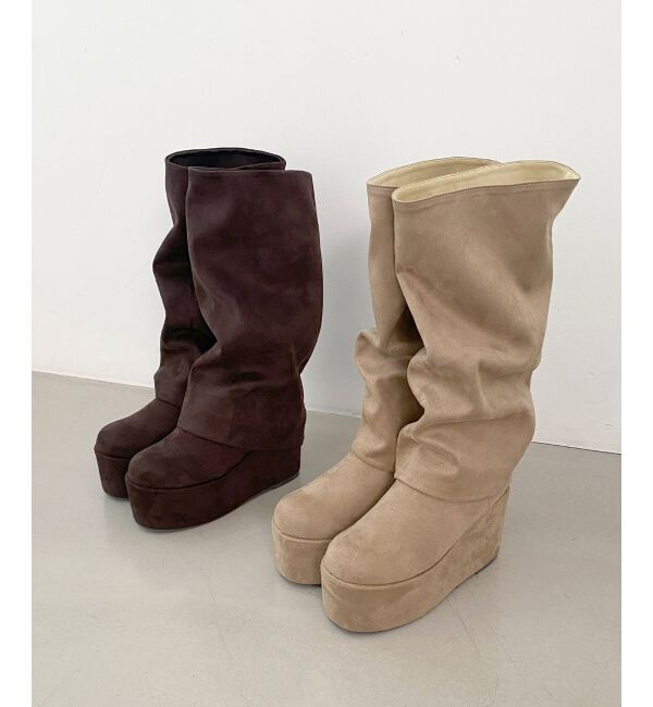  「ブーツカバーセット厚底ブーツ」|ショートブーツ|