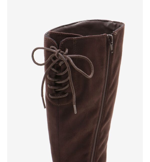  「バックリボン厚底ロングブーツ」|ロングブーツ|