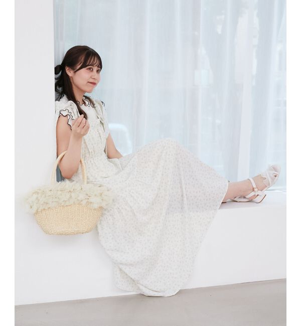  「肩リボンキャミワンピース」|ワンピース|