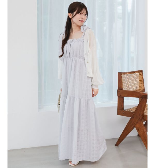  「肩リボンキャミワンピース」|ワンピース|