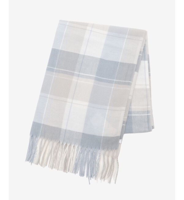  「クリーミータッチチェックストール」|ストール|