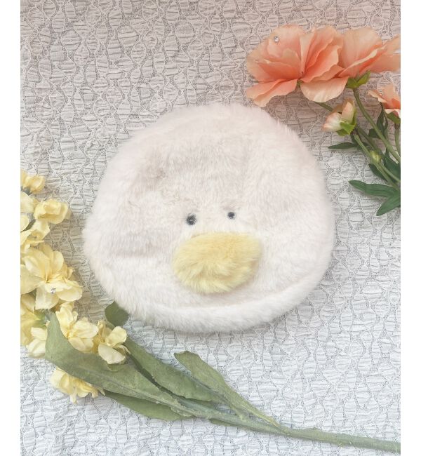  「スフレベアダイカットポーチ」|ポーチ|イエロー