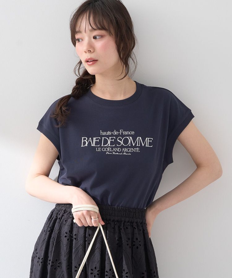 earth music&ecology「Hauts-de-FranceフレンチT」|Tシャツ・カットソー|Dark Navy