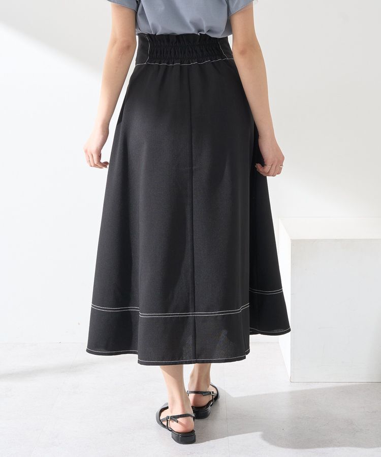 earth music&ecology「フォールドオーバーウエストスカート」|フレア|