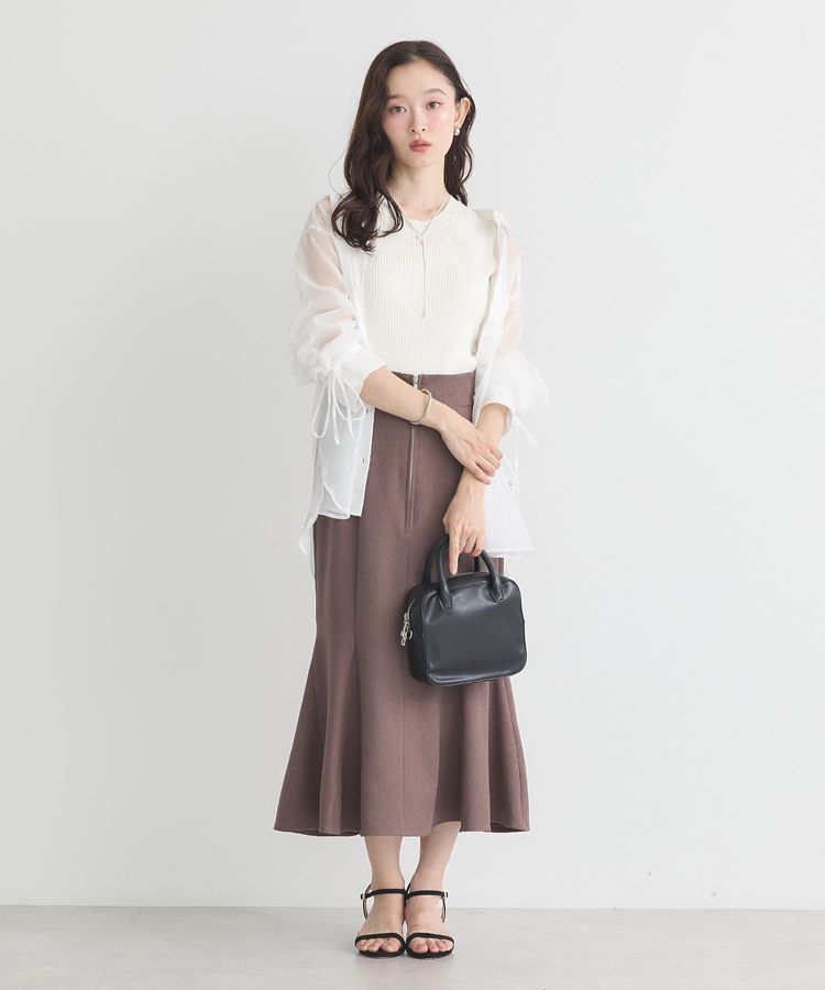 earth music&ecology「バックドロストシアーストライプオーバーシャツ」|シャツ・ブラウス|