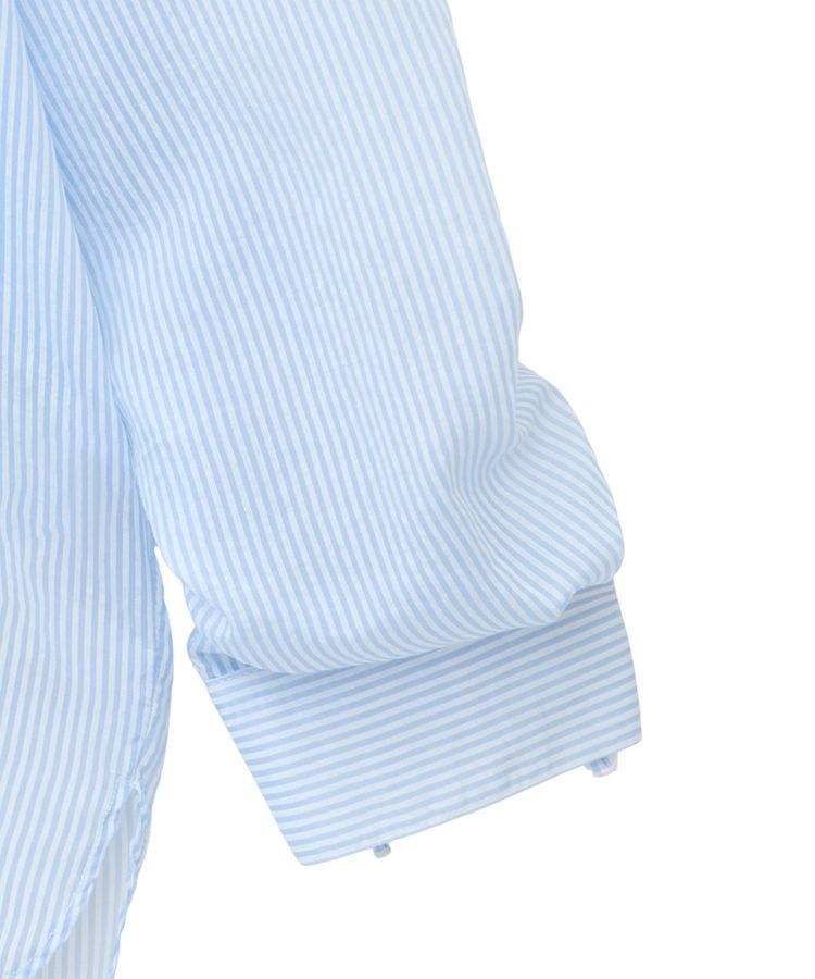 earth music&ecology「バックドロストシアーストライプオーバーシャツ」|シャツ・ブラウス|