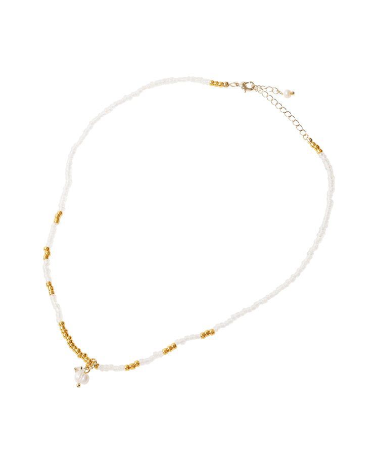 earth music&ecology「2SETビーズ&プレートネックレス」|ネックレス|