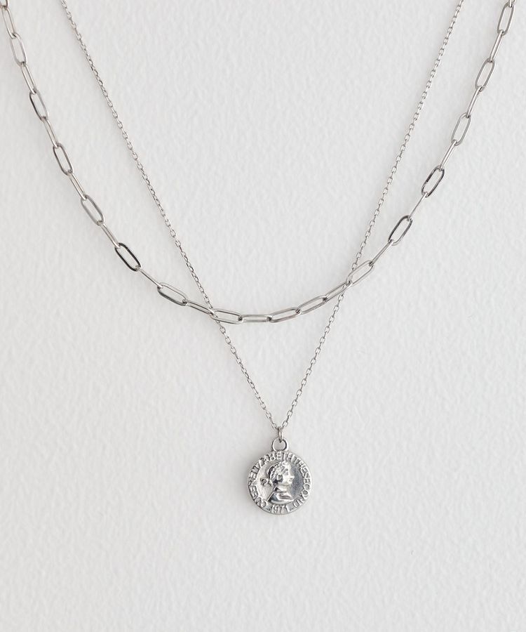 earth music&ecology「【ステンレス】2SET コインネックレス」|ネックレス|