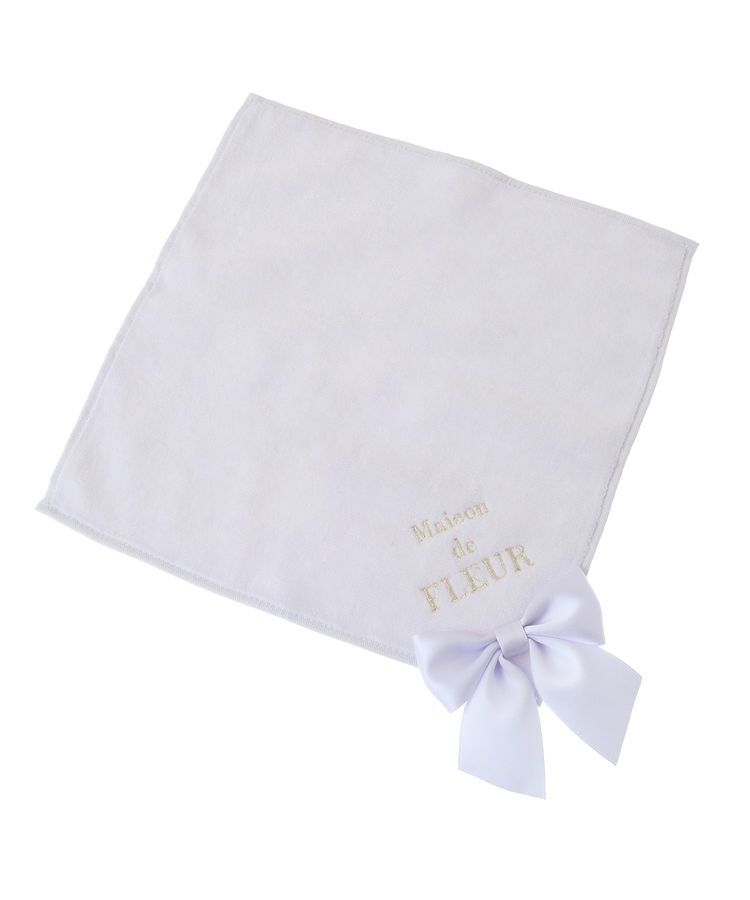 Maison de FLEUR「ビッグリボンタオルハンカチ」|ハンカチ|