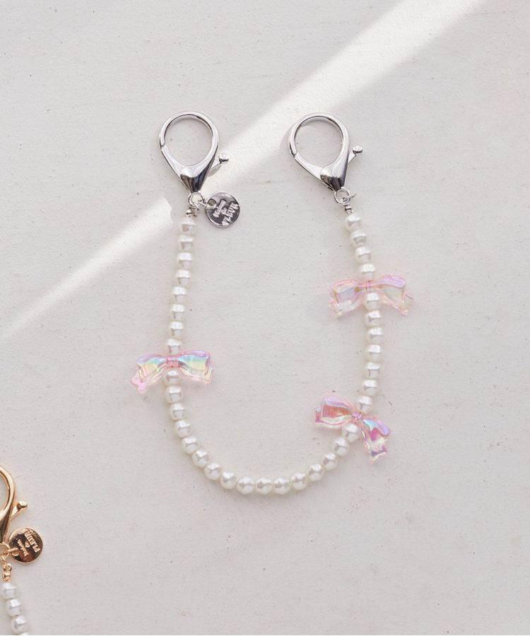 Maison de FLEUR「オーロラリボンパールチャーム」|その他|ピンク