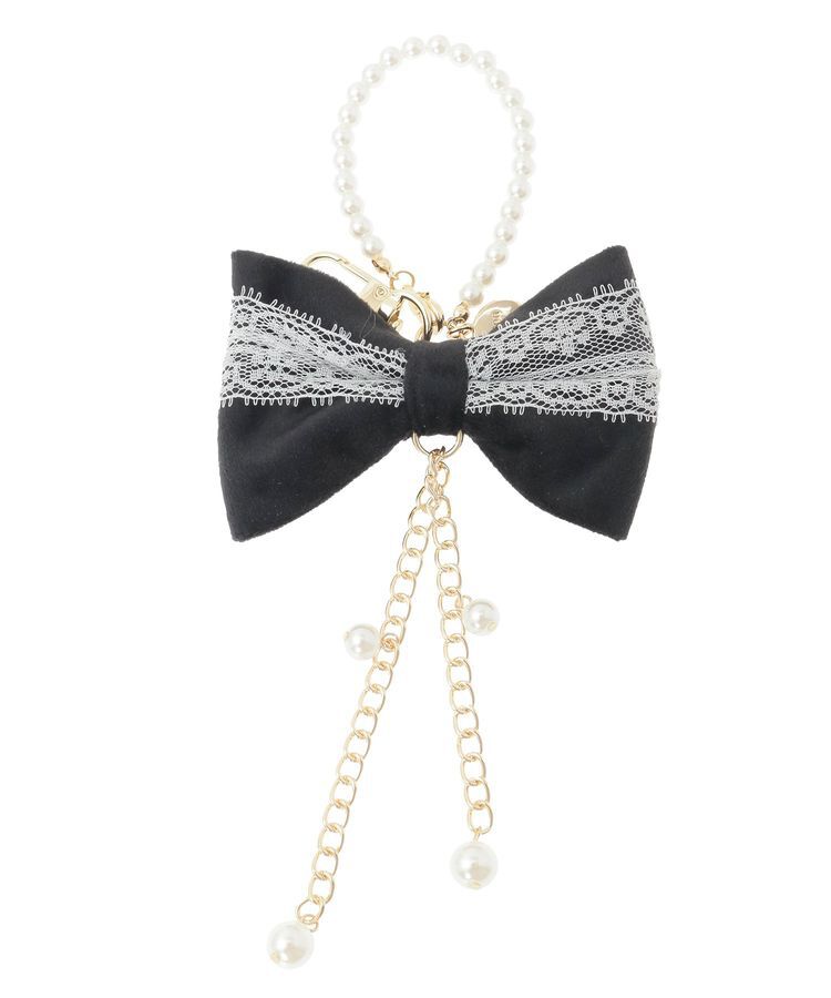 Maison de FLEUR「ベロアレースリボンチャーム」|その他|