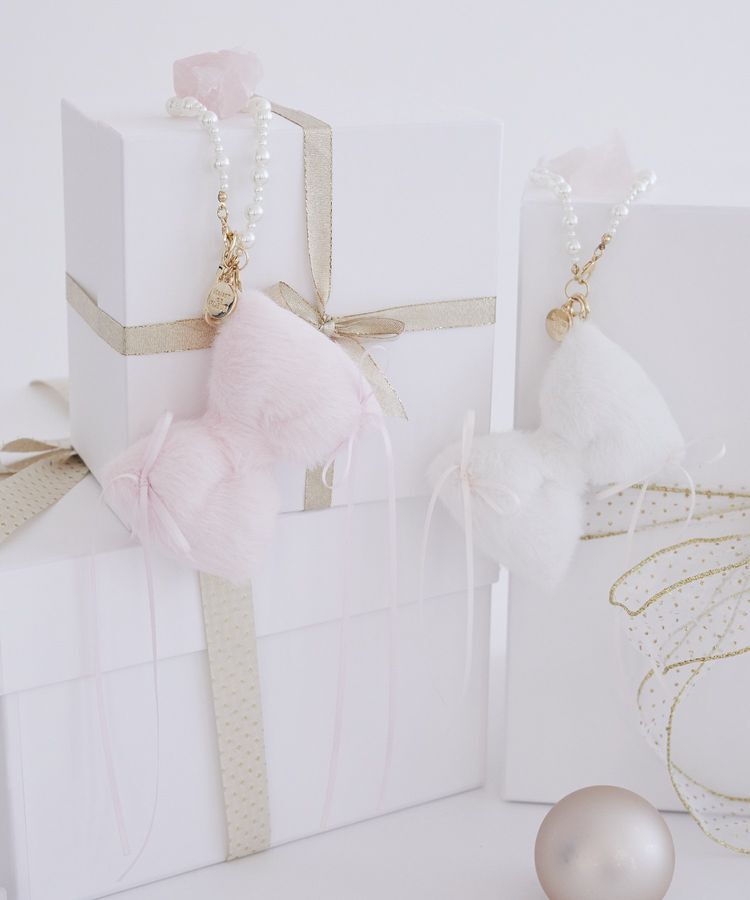 Maison de FLEUR「フェイクファーリボンチャーム」|その他|