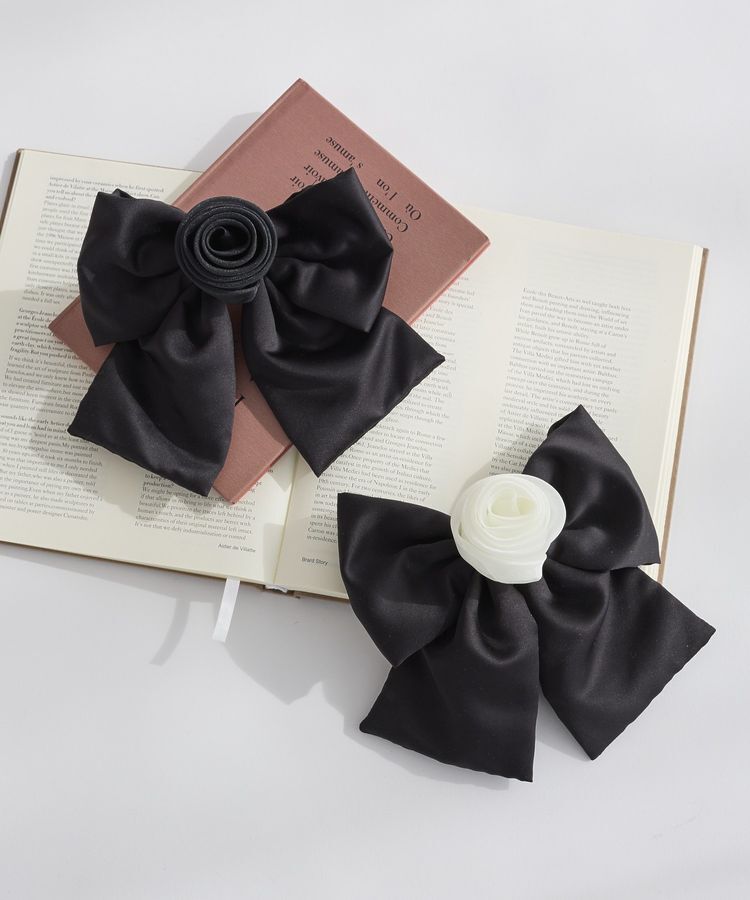 Maison de FLEUR「オーガンジーローズビッグリボンバレッタ」|その他|