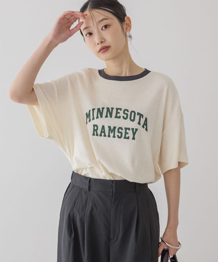 AMERICAN HOLIC「ロゴ入りヴィンテージ半袖プルオーバー」|Tシャツ・カットソー|