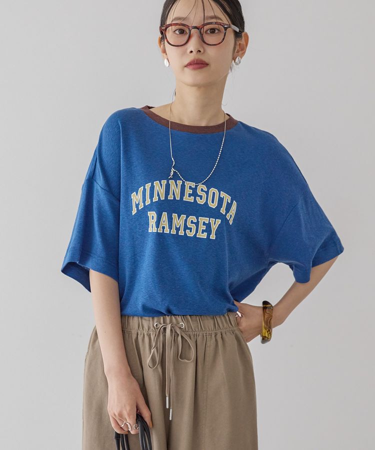 AMERICAN HOLIC「ロゴ入りヴィンテージ半袖プルオーバー」|Tシャツ・カットソー|