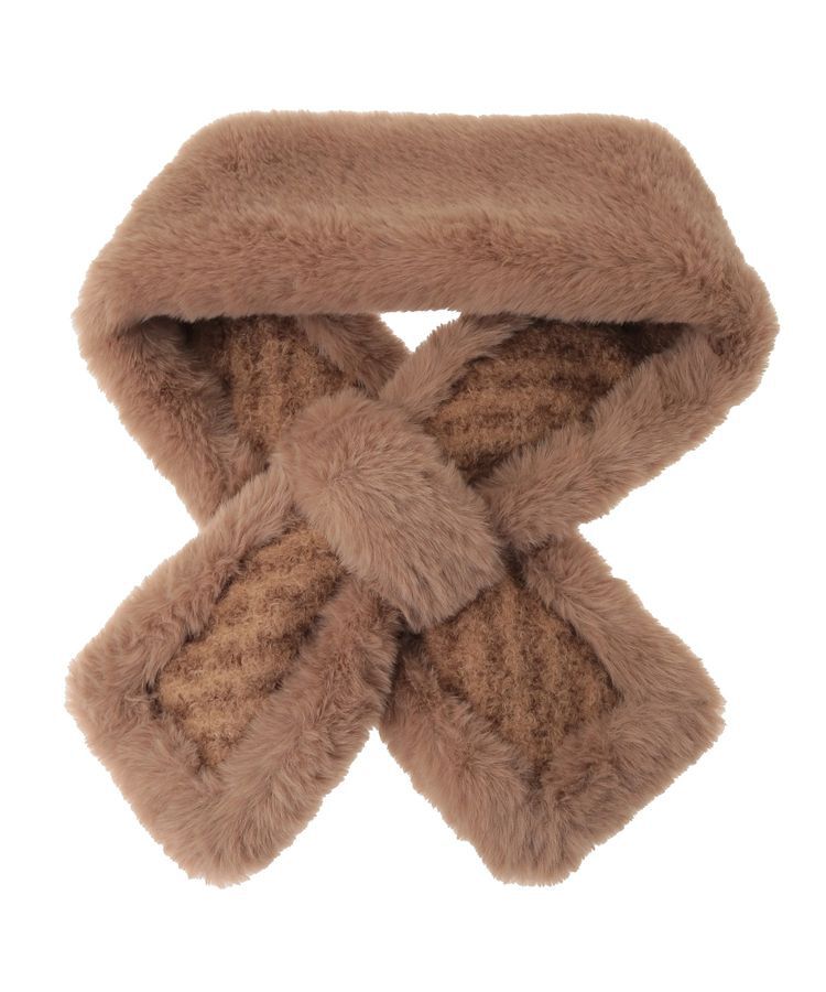 AMERICAN HOLIC「リバーシブルフェイクファーティペット」|マフラー|