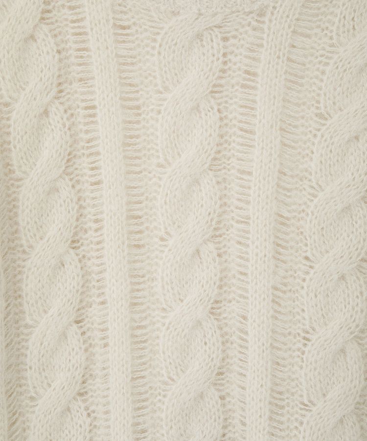 AMERICAN HOLIC「透かしケーブルニットプルオーバー」|ニット・セーター|