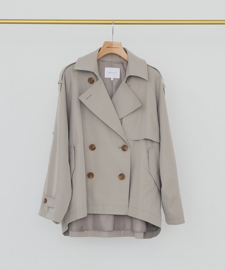 AMERICAN HOLIC「ショートトレンチコート」|トレンチコート|