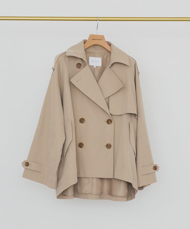 AMERICAN HOLIC「ショートトレンチコート」|トレンチコート|