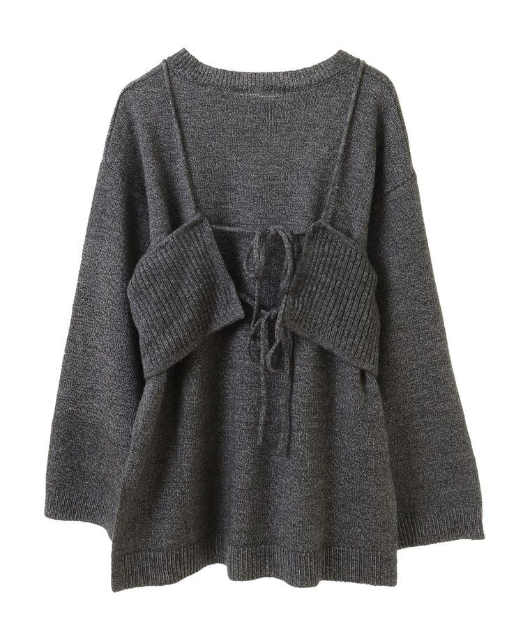 Green Parks「SET2点 ニットキャミ+ニットチュニック」|ニット・セーター|