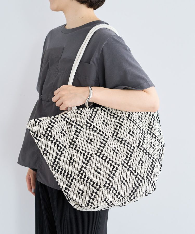 Green Parks「・ダイヤパターントート」|トートバッグ|Black