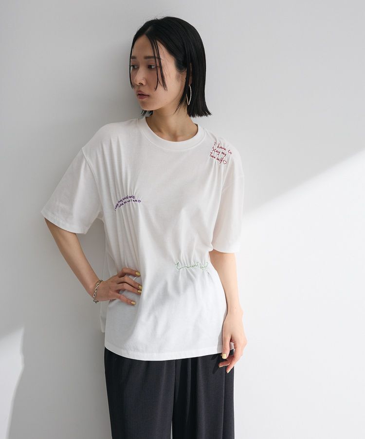 Green Parks「・SUGAR SPOON ギャザーロゴ刺繍TEE」|Tシャツ・カットソー|