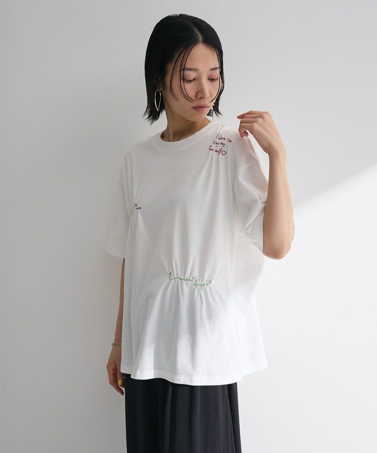 Green Parks「・SUGAR SPOON ギャザーロゴ刺繍TEE」|Tシャツ・カットソー|