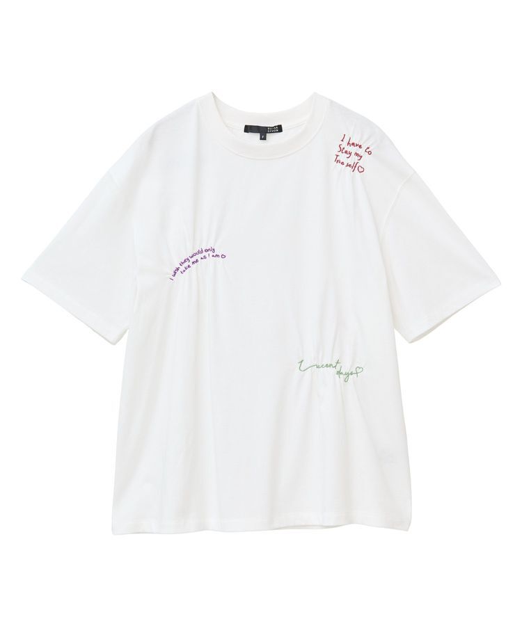 Green Parks「・SUGAR SPOON ギャザーロゴ刺繍TEE」|Tシャツ・カットソー|