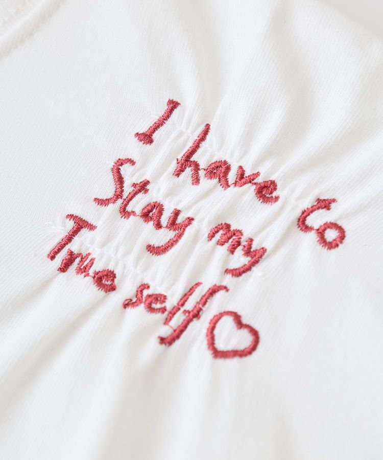 Green Parks「・SUGAR SPOON ギャザーロゴ刺繍TEE」|Tシャツ・カットソー|