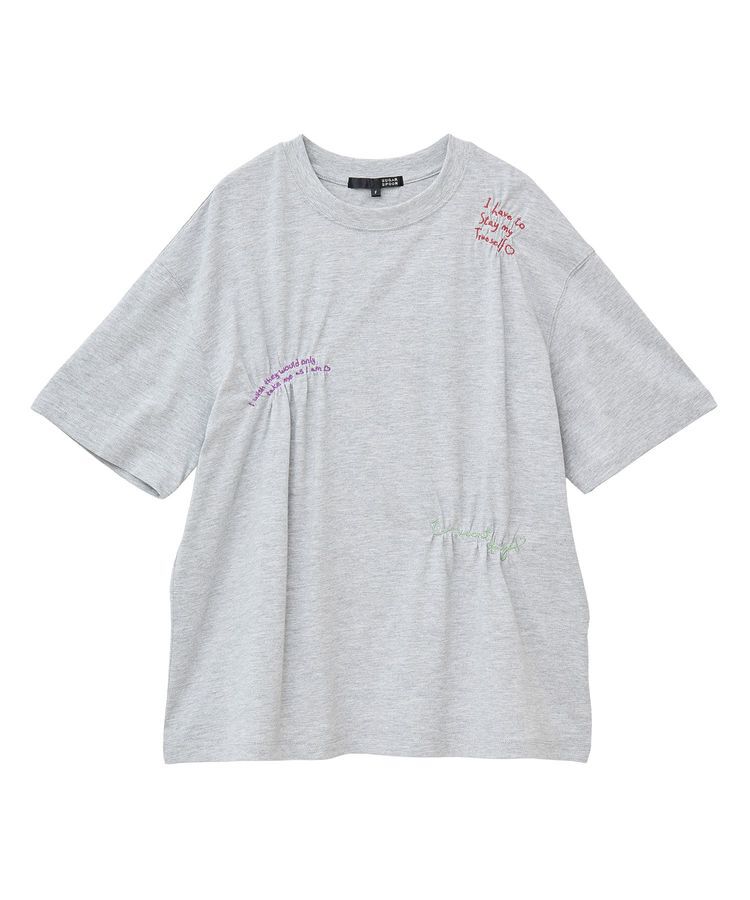 Green Parks「・SUGAR SPOON ギャザーロゴ刺繍TEE」|Tシャツ・カットソー|
