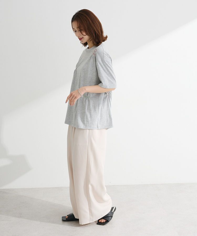 Green Parks「・SUGAR SPOON ギャザーロゴ刺繍TEE」|Tシャツ・カットソー|