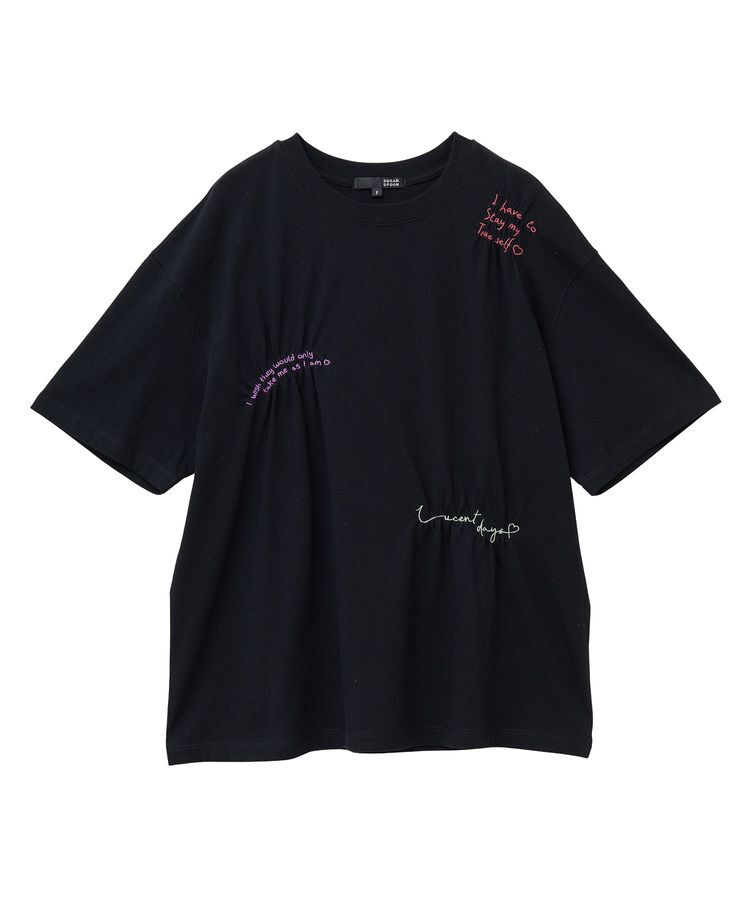 Green Parks「・SUGAR SPOON ギャザーロゴ刺繍TEE」|Tシャツ・カットソー|