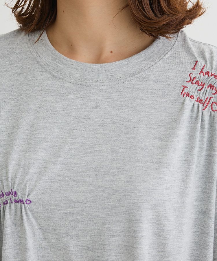 Green Parks「・SUGAR SPOON ギャザーロゴ刺繍TEE」|Tシャツ・カットソー|