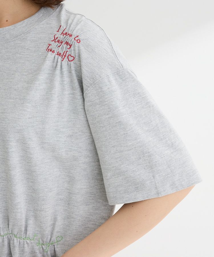 Green Parks「・SUGAR SPOON ギャザーロゴ刺繍TEE」|Tシャツ・カットソー|