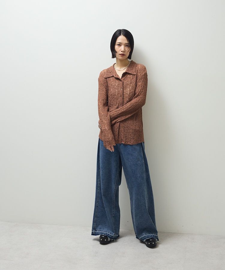 Green Parks「カットレースシャツプルオーバー」|Tシャツ・カットソー|