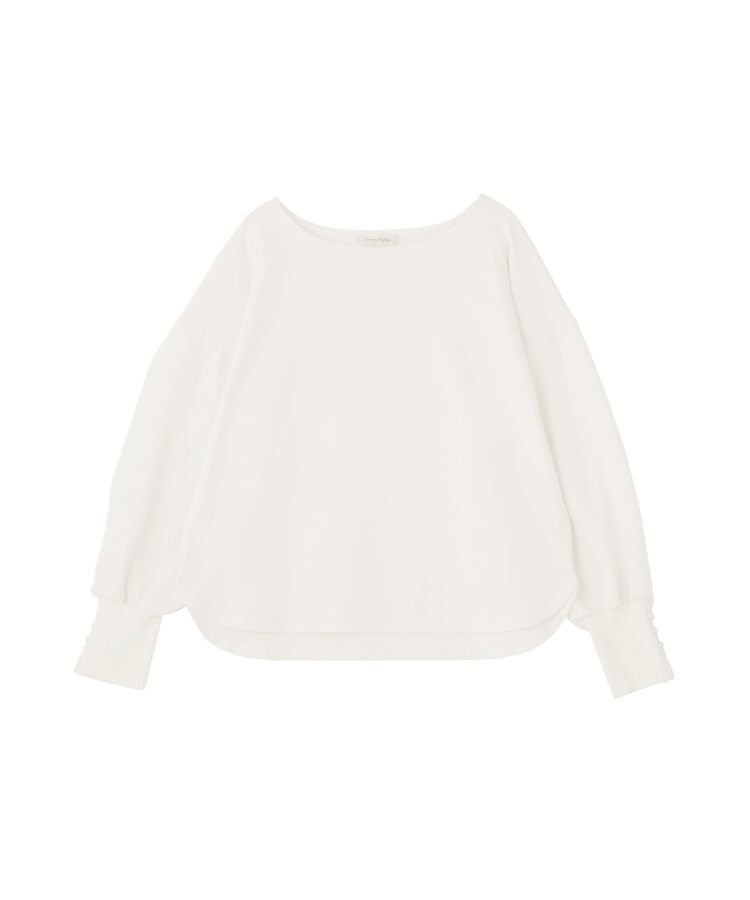 Green Parks「パールスリーブカットプルオーバー」|Tシャツ・カットソー|Ecru
