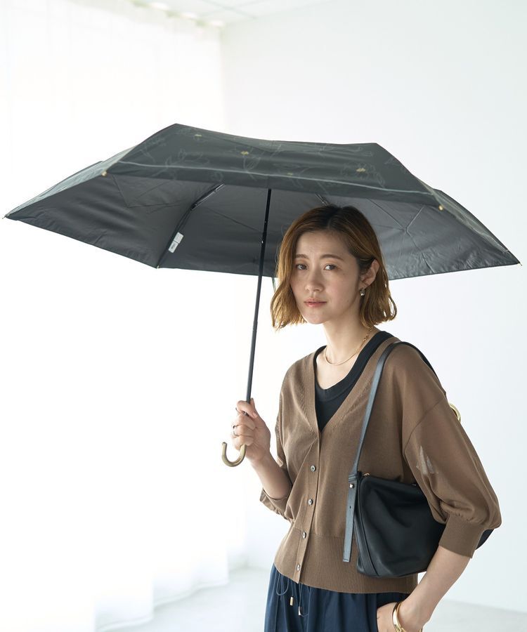 YECCA VECCA「【晴雨兼用】Wpc.遮光フラワードローイングミニ日傘」|傘|